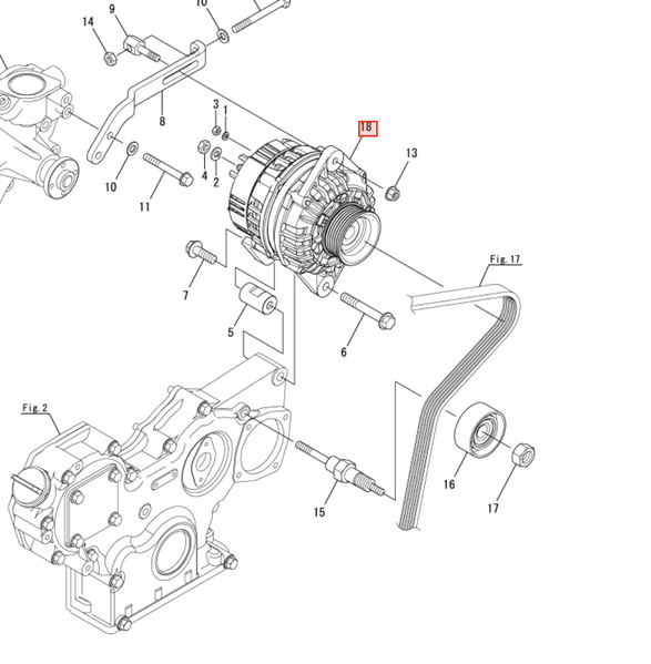 thumbnail image 2 of Yanmar L100V Diesel Engine Starting Motor Magnetic Switch Assembly 2 of 13