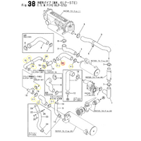 Yanmar 6LP-STE Gearbox Seawater Hose Kit