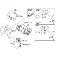 Yanmar 4JH5E Seawater Hose Kit