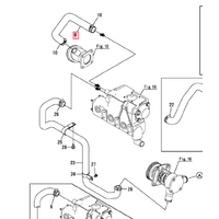Yanmar 3JH4E Seawater Hose Kit