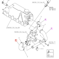 Yanmar 4JH3E Freshwater Hose Kit