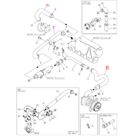 Yanmar 4JH3E Seawater Hose Kit