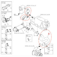 Yanmar 4JH3-TE Seawater Hose Kit