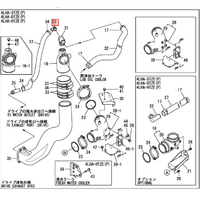 Yanmar 4LHA 45 Degree Joint 119175-49520