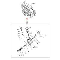 Yanmar 4LH Fuel Feed Pump Assembly