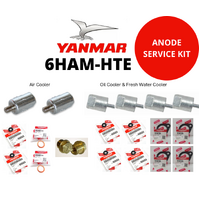 Yanmar 6HA Engine Zinc Anode Kit