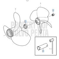 Volvo Penta Prop Nut Kit